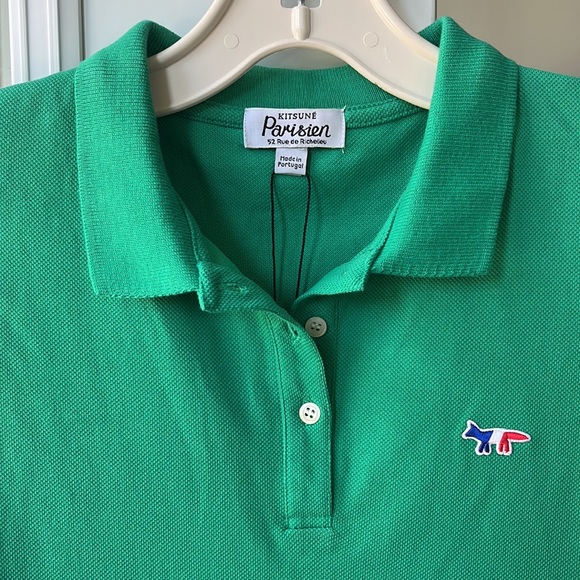 NWT Women’s Kitsuné Parisien Polo / Green - Picture 3 of 10